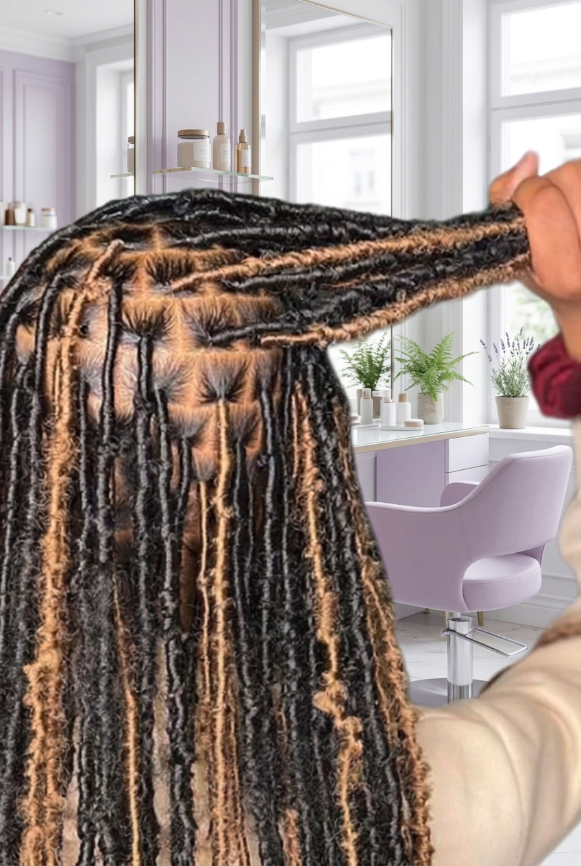 Take Out Soft Locs styled at Milove’s Beauty